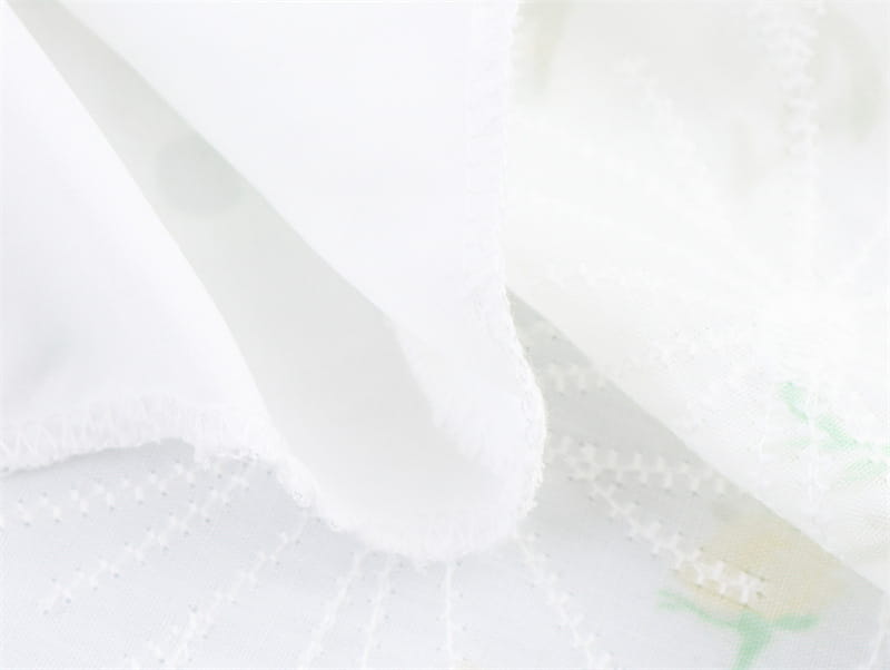 Printed V-neck Puff Sleeve Dress