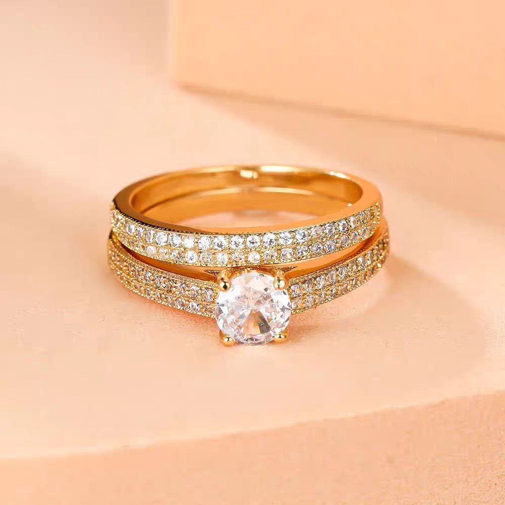 Women's Full-Diamond Stacked Ring - Norellé