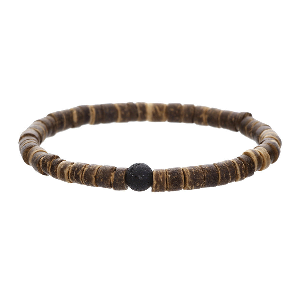 Simple Turquoise Wooden Bead Bracelet - Norellé