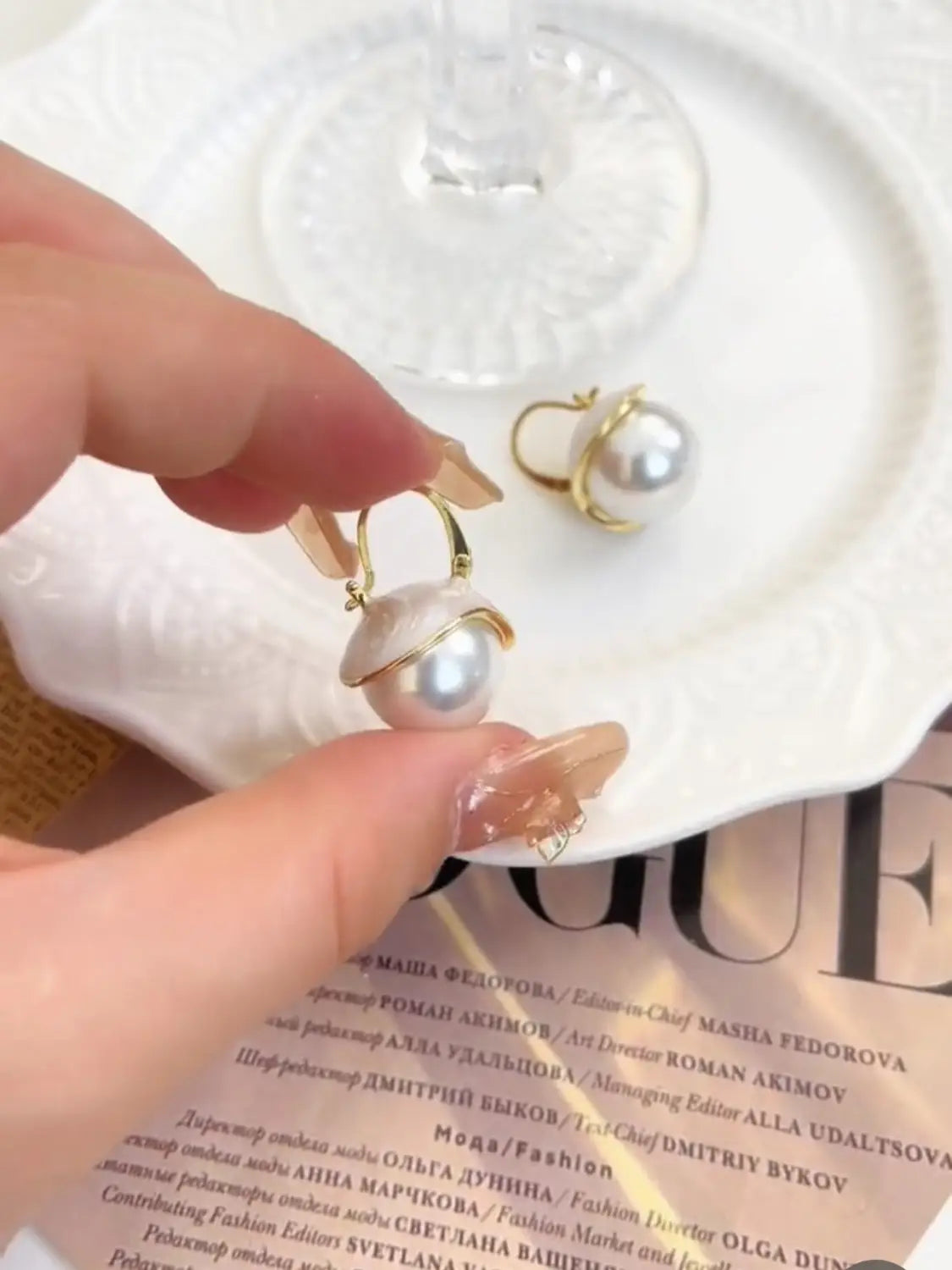 Niche Design Light Luxury Ear Clips Earrings