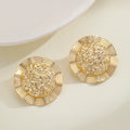 Light Luxury Trend Golden Retro Easy Matching Eardrops Earrings - Norellé