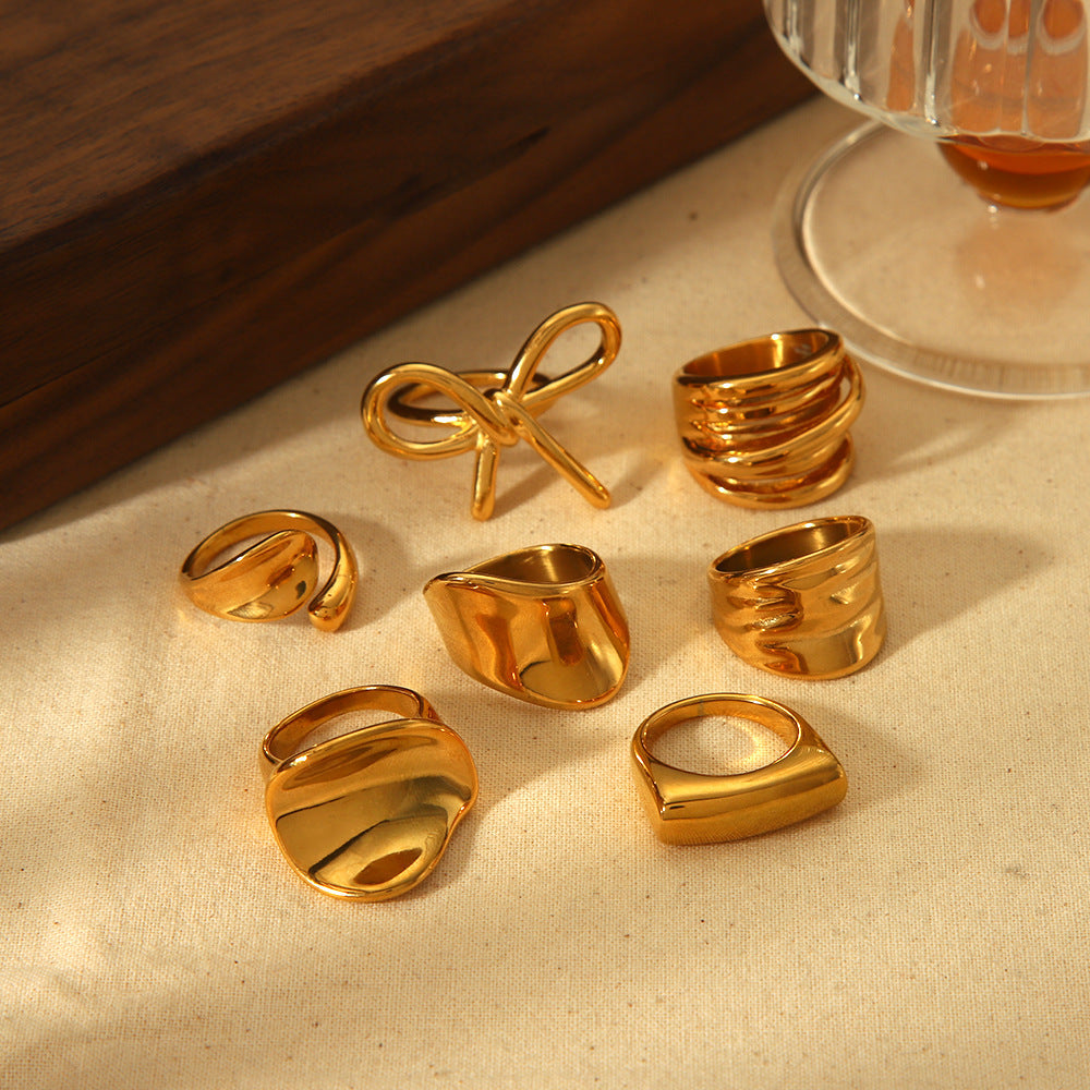 Women's 18K Gold Stainless Steel Ring - Norellé