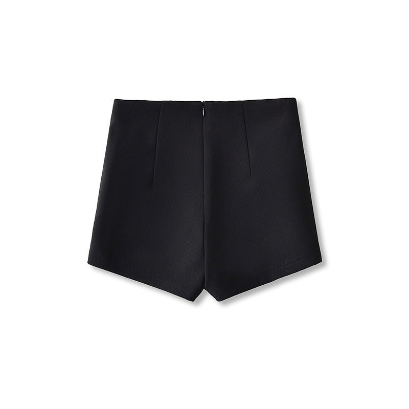 Black High Waist Casual Suit Pants Women's Loose Feeling - Norellé