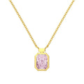 S925 Sterling Silver Necklace Women's Advanced Oval Water Foam 8A Heart-shaped Zircon Flower Horse Eye Clavicle Chain - Norellé