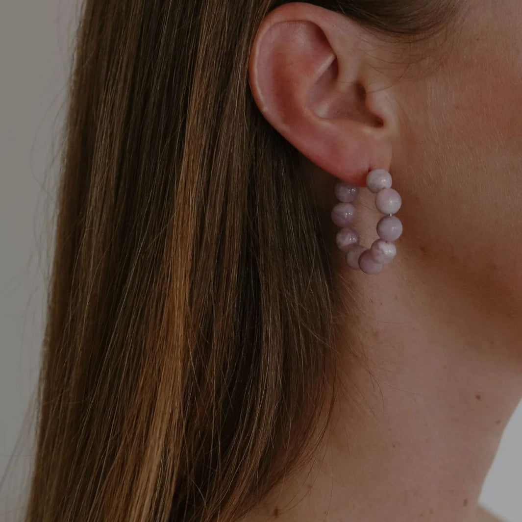 Lavender Purple Ball Clavicle Chain Women - Norellé