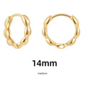Women's Simple Hollow Pentagram Love Square Twist Earrings - Norellé