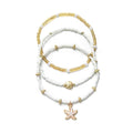 Woven Adjustable Women's Anklet 3-piece Set - Norellé
