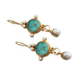 Alloy Inlaid Pearl Personalized Eardrops Ornament - Norellé