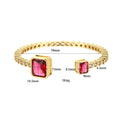 Micro-inlaid Color Zirconium Emerald Temperament Bracelet - Norellé