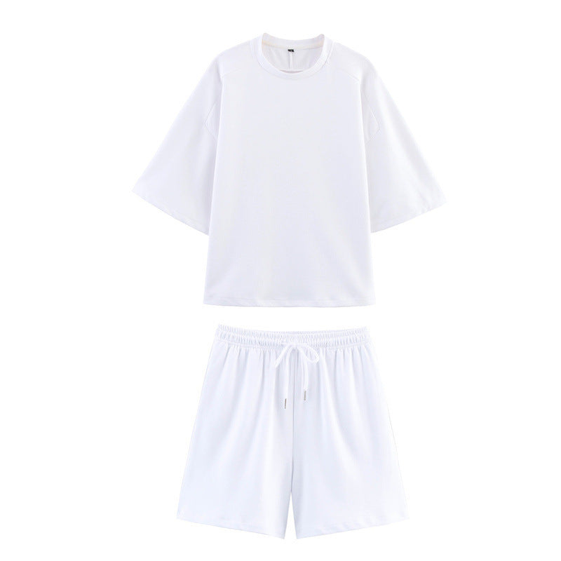 Short Sleeve Double-sided Cloth Sweater Pants - Norellé