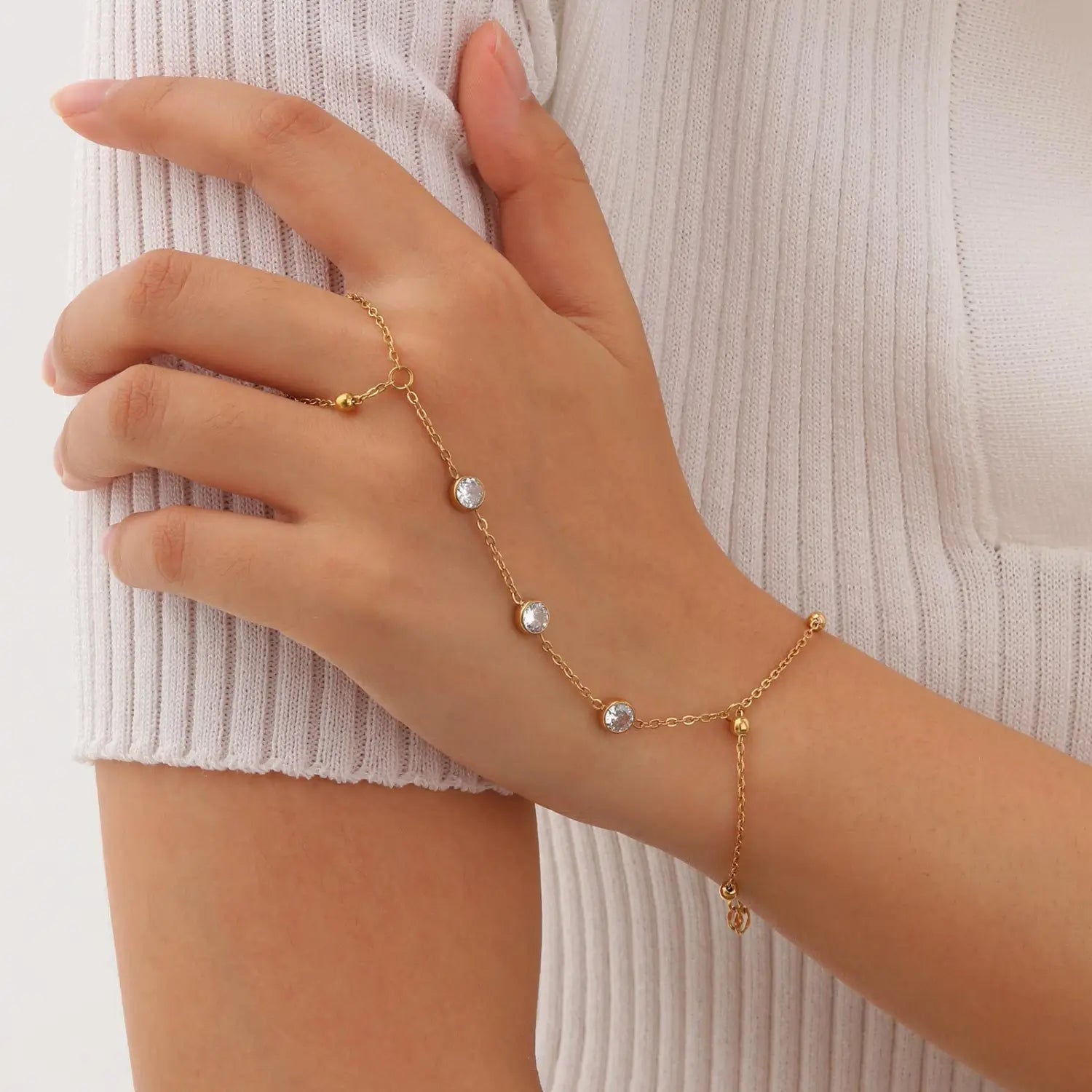 Stainless Steel Hand Support Chain Snake Double Layer Twin