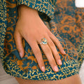 Oval Color Turquoise Ring Copper Niche - Norellé