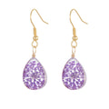Drop-shaped Transparent Dream Glass Ball Earrings - Norellé