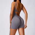Back V Yoga Set Women Fitness Rompers Sexy One Piece