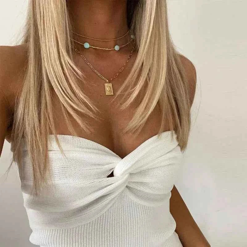 Backless Off Shoulder Crop Top