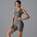Backless Sporty Tight Jumpsuit