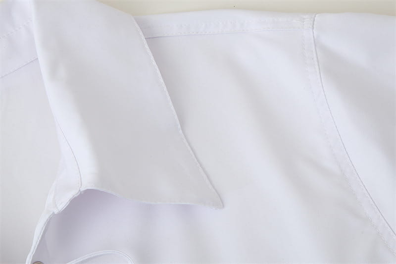 Pure Color Tied Large Profile Long Sleeve Shirt