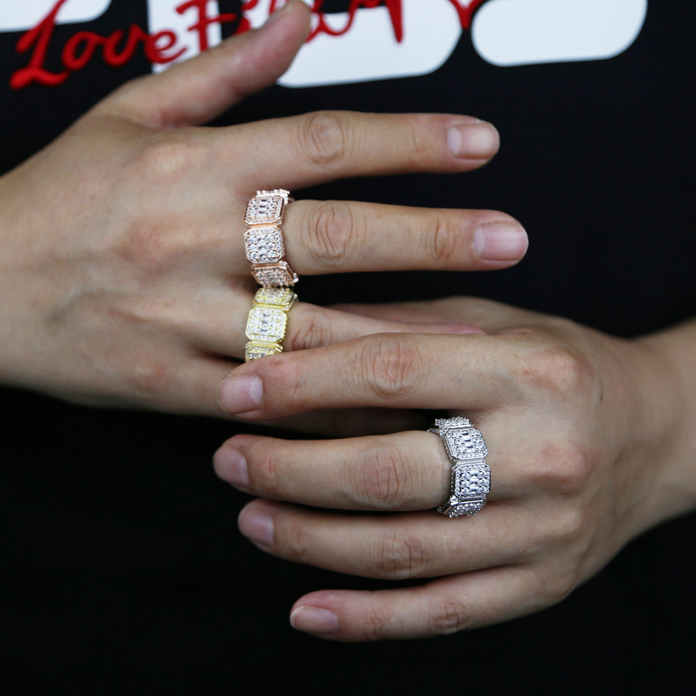 Square Zircon Ring European And American Fashion - Norellé