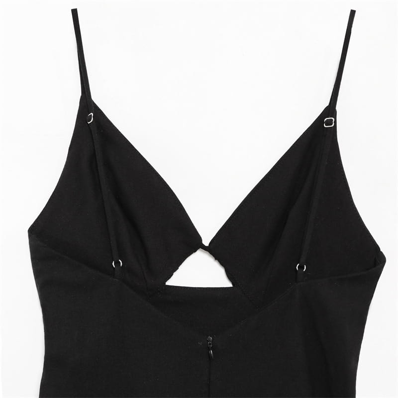 Hollow Decoration Mini Dress