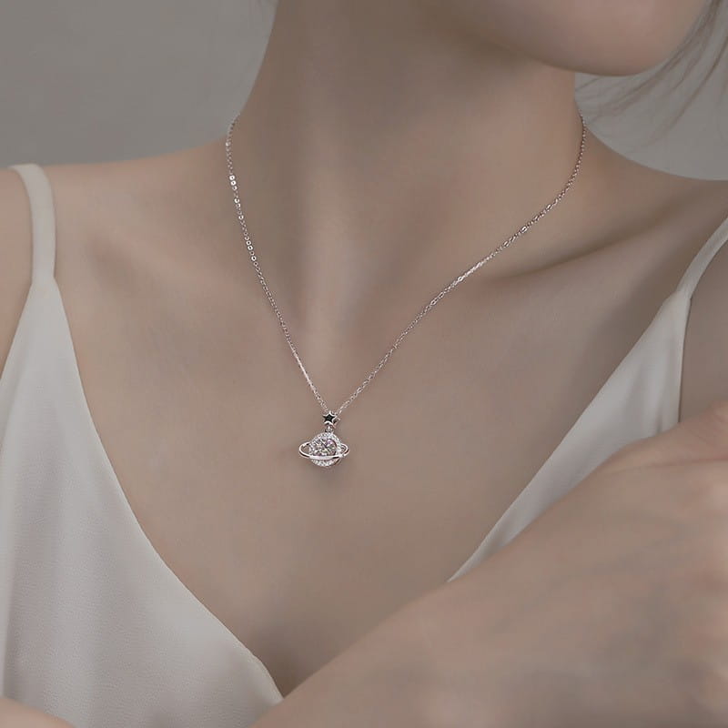 Planet Surround Necklace For Women XINGX Special-interest Design