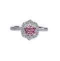 S925 Silver Moissanite Star River Diamond Ring Platinum Plated - Norellé