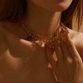 Michelle Fruit Charm Gold Necklace - Norellé