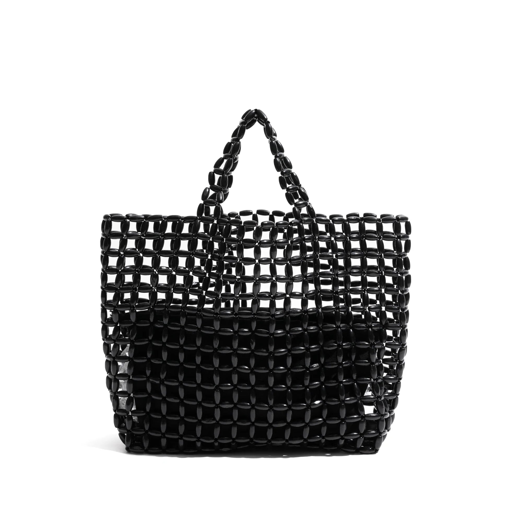 Beaded Weave Handmade Tote Handbags - M 2