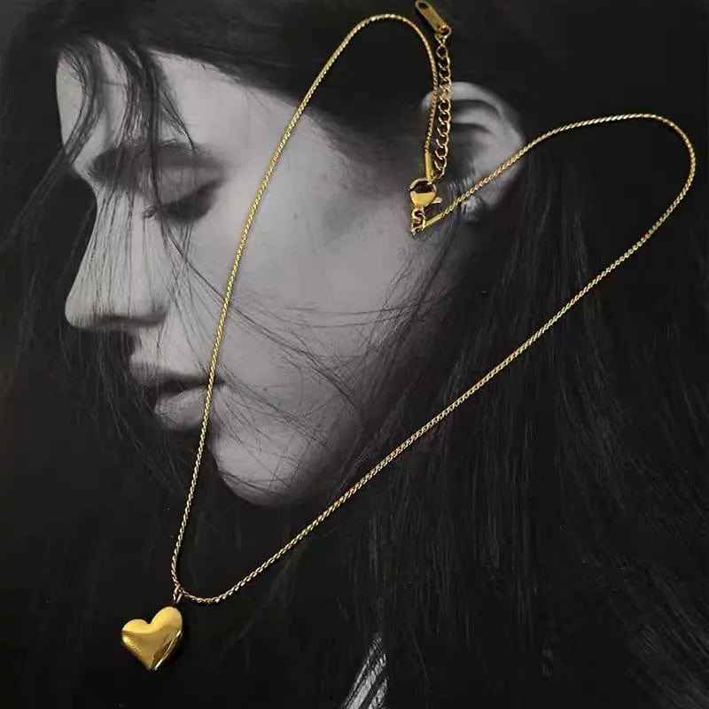 Necklace,stainless Steel,with Heart - Norellé