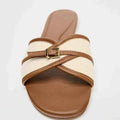 Belt Buckle Slippers Women