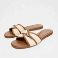 Belt Buckle Slippers Women