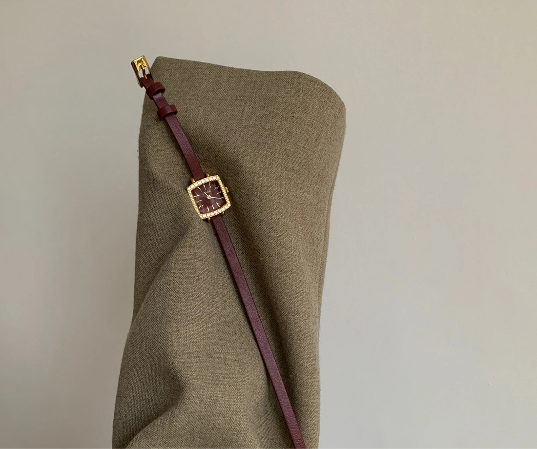 Belt Women's Watch Flower Dial