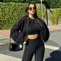 Black Bomber Jackets for Women