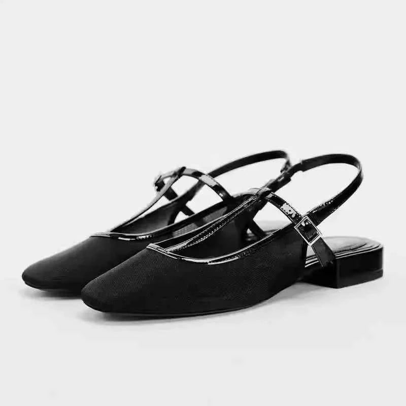 Black Mesh Women Shoes