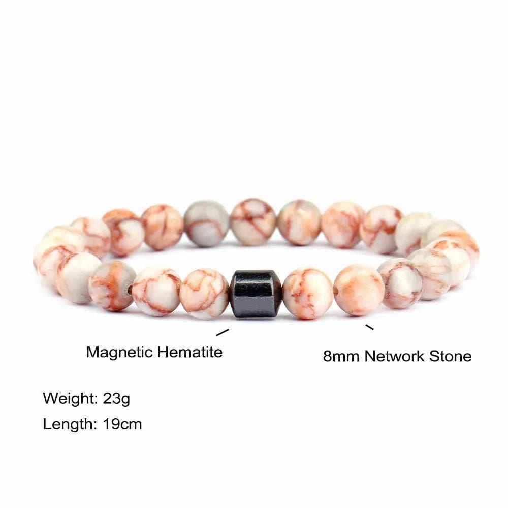 Black Stone Tiger Eye Bead Bracelet - Norellé