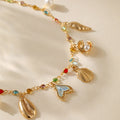 Bohemian Anklet Copper Plating 18K Real Gold Chain - KA0274 / electronic accessories