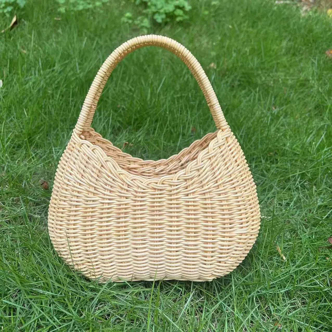 Bohemian Style Handmade Bamboo Woven Handbag