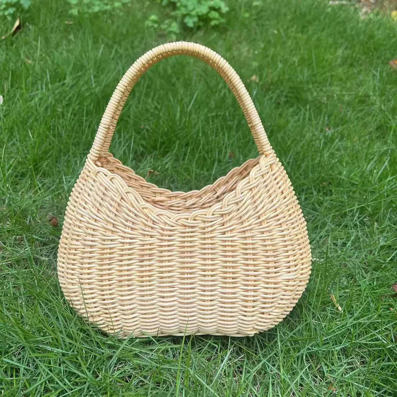 Bohemian Style Handmade Bamboo Woven Handbag