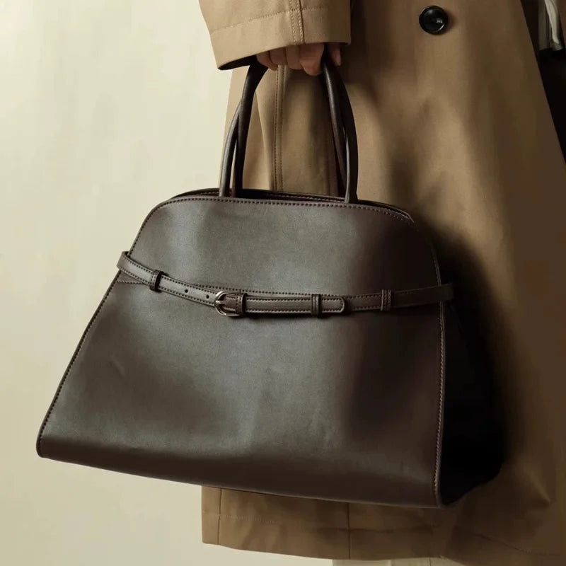 Brand Belt Design Handbag Vintage Women’s Large Capacity