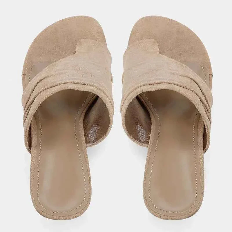 Brand Clip Toe Soft Suede High Heels Women Shoes