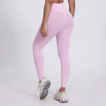 Bright Yoga Pants Outer Wear Nude Feel Hip Lifting - 5038 Pink White / 10 XL - Other