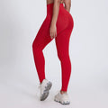 Bright Yoga Pants Outer Wear Nude Feel Hip Lifting - 5038 Tomato Red / 10 XL - Other