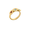 Brushed Matte Drip Glazed Ring - One Golden / No 7 - electronic accessories