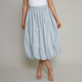 Bubble Skirt Women Elegant Elastic Waist