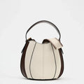 Bucket Bag Shoulder Handbags Wallet with Removable Pocket - Light Beige
