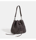 Bucket Bags With Leather Handles Large Cross Bag - Coffee / 22cmx22cmx10cm / CHINA