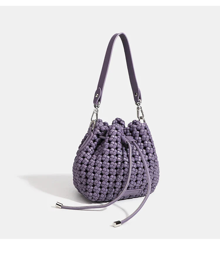 Bucket Bags With Leather Handles Large Cross Bag - Purple / 22cmx22cmx10cm / CHINA