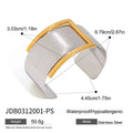 Buckle Design Bracelet Stainless Steel Gold Silver Color