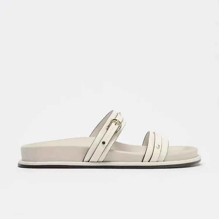 Buckle Flat Sandals For Women