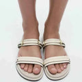 Buckle Flat Sandals For Women