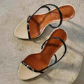 Buckle Open Toe Slip on Back Strap Sandals